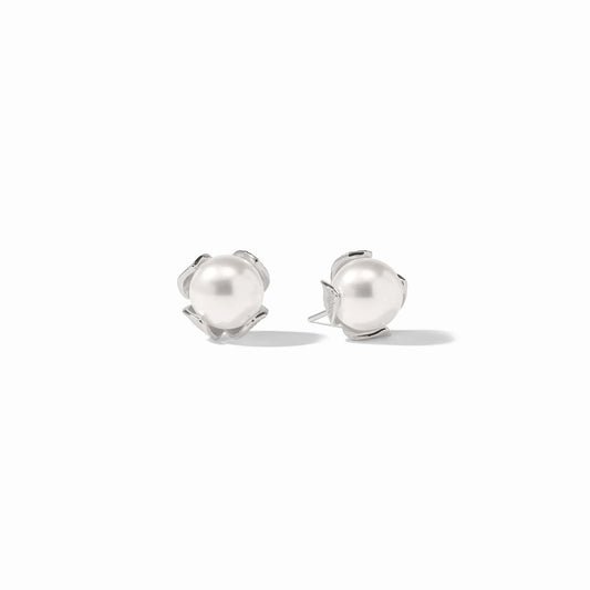 Penelope Stud- Pearl/Silver