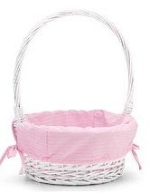Willow Basket with Fabric Liners