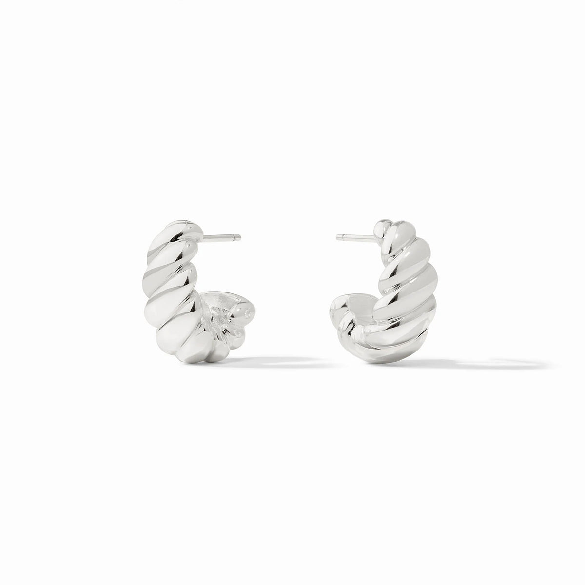 Ravello Statement Hoop- Silver