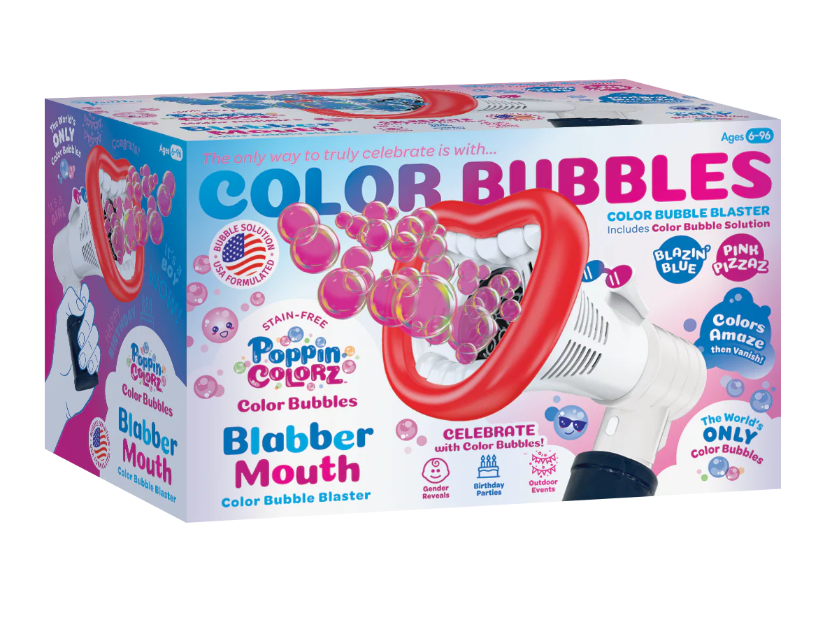 PoppinColorz Blabber Mouth Color Bubble Blaster
