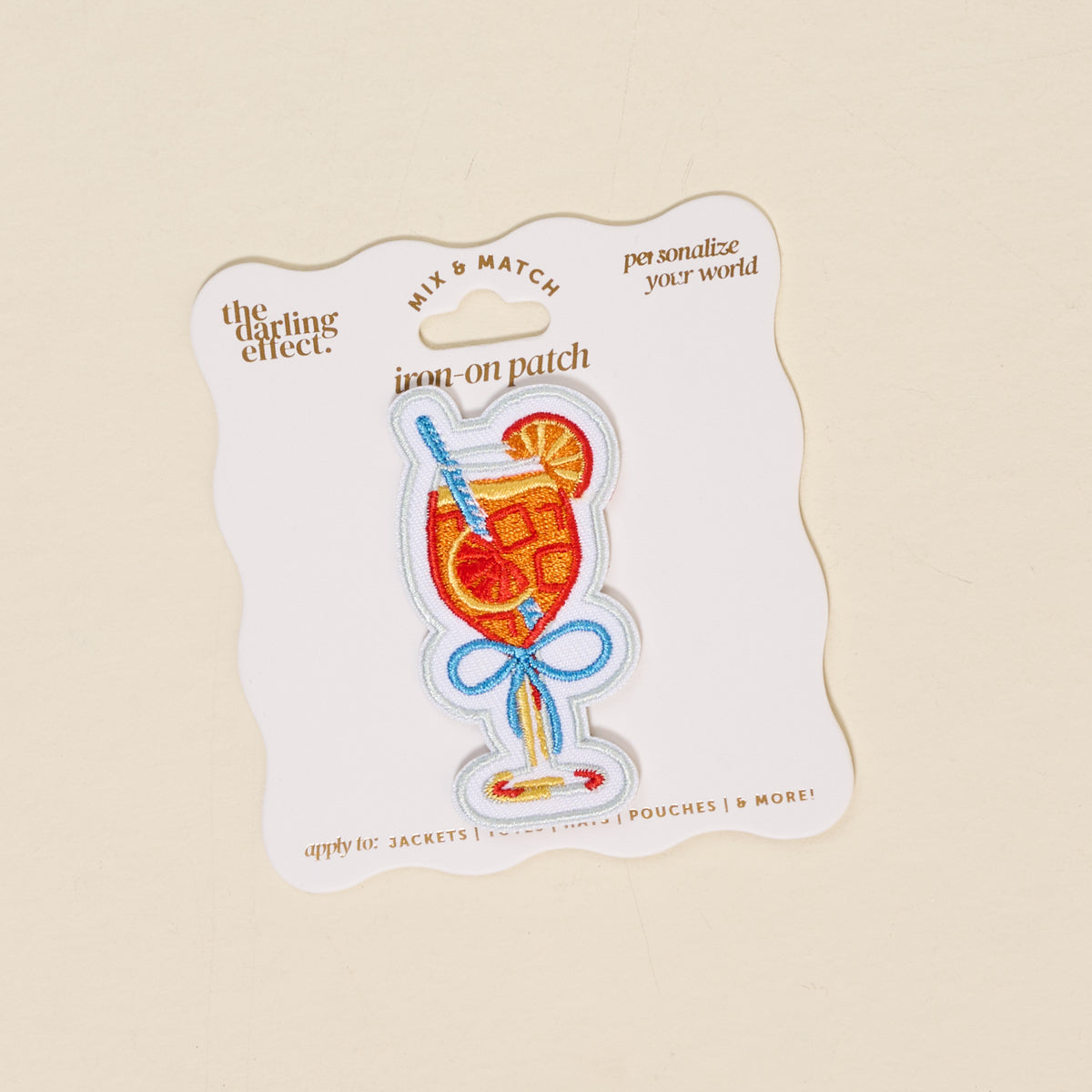 Mix & Match Iron-On Patch-Aperol Spritz