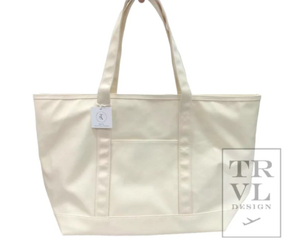 Maxi Coated Canvas Tote