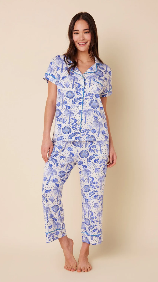 Cat's Pajamas Pima Knit Capri Set