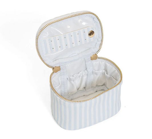 Luxe Jewel Case- Pimlico Stripe Chambray