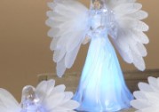 4.9"H B/O Lighted Acrylic Angel