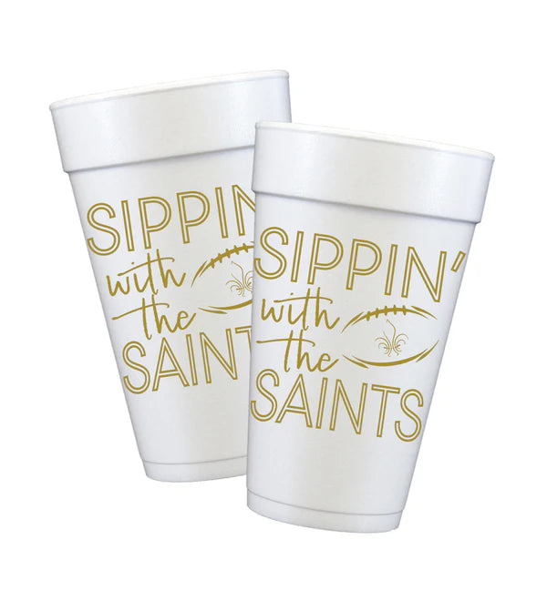 Sippin' With The Saints Styrofoam Cups