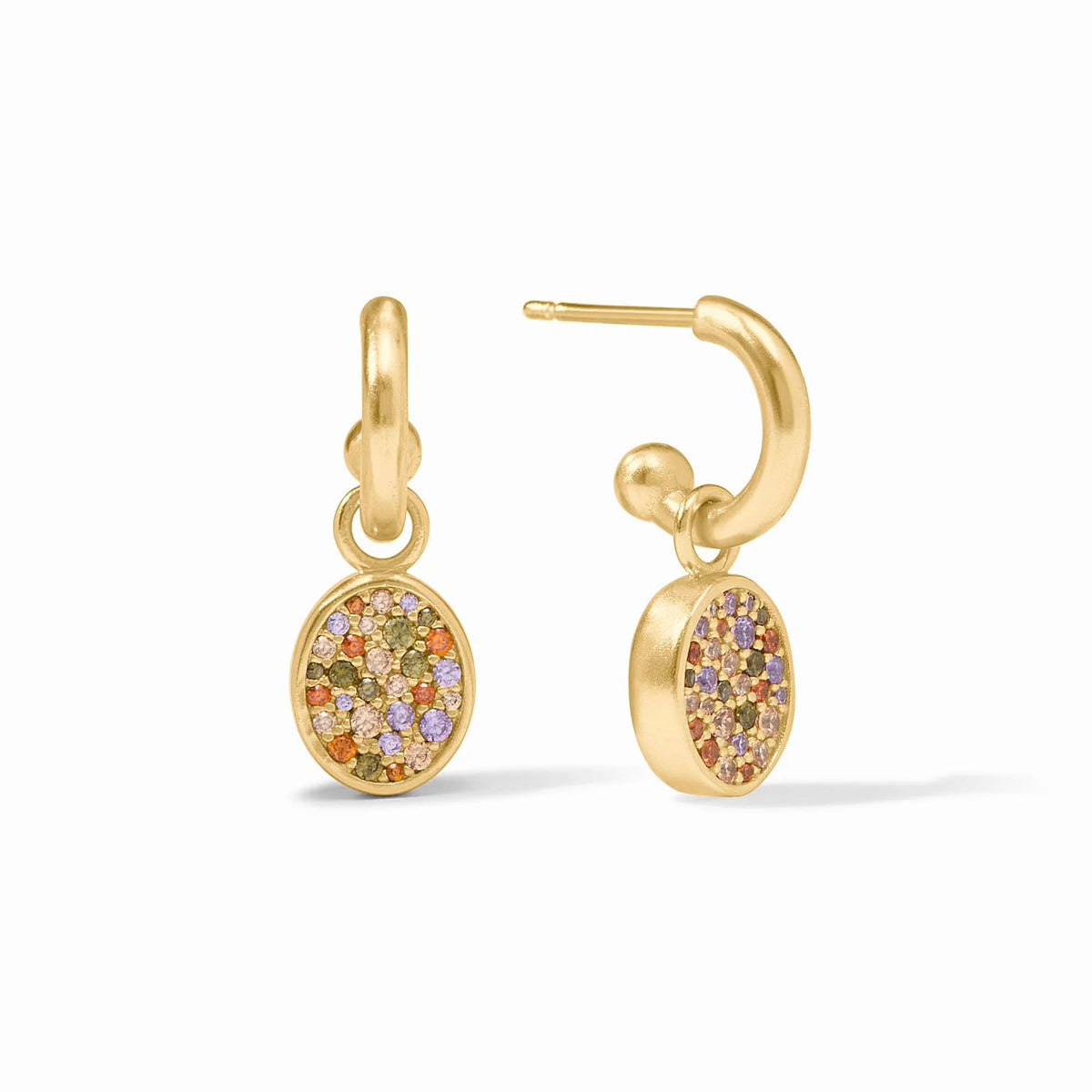 Stardust 6-in-1 Earring Iridescent Clear Crystal