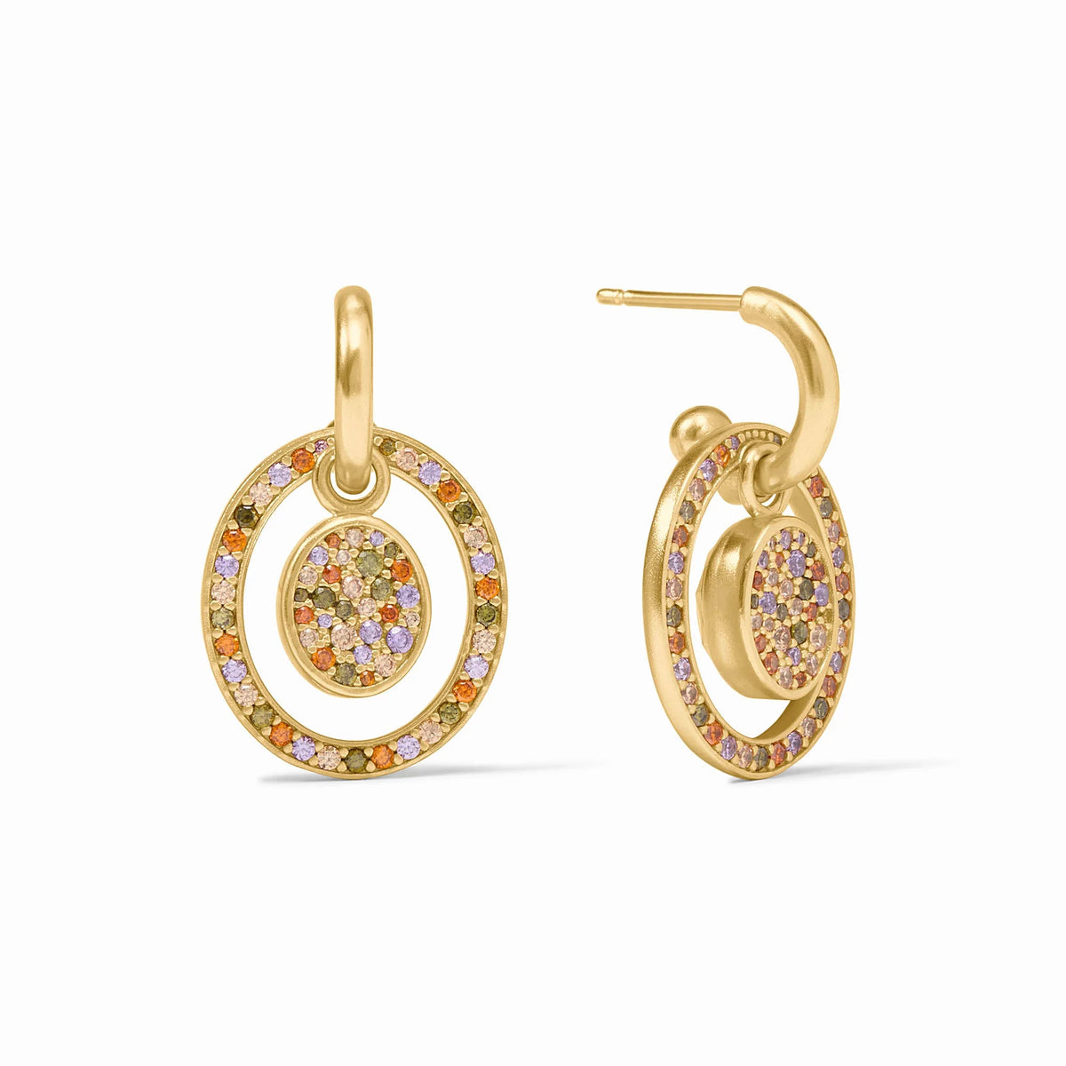 Stardust 6-in-1 Earring Iridescent Clear Crystal