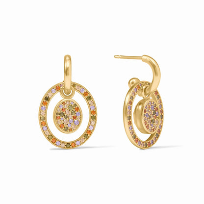 Stardust 6-in-1 Earring Iridescent Clear Crystal