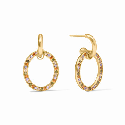 Stardust 6-in-1 Earring Iridescent Clear Crystal