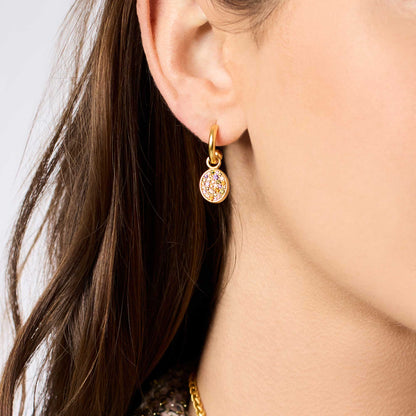 Stardust 6-in-1 Earring Iridescent Clear Crystal