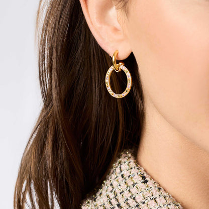 Stardust 6-in-1 Earring Iridescent Clear Crystal