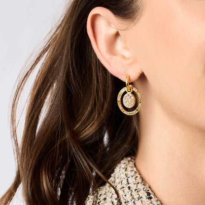 Stardust 6-in-1 Earring Iridescent Clear Crystal