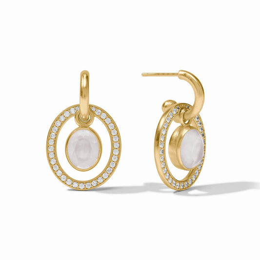 Stardust 6-in-1 Earring Iridescent Clear Crystal