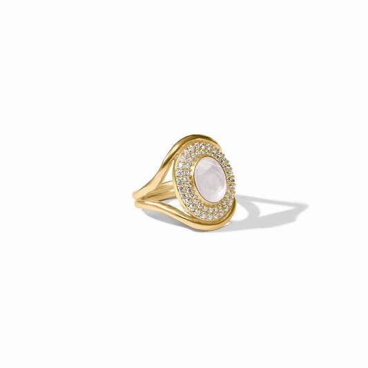 Stardust Statement Ring Iridescent Clear Cyrstal