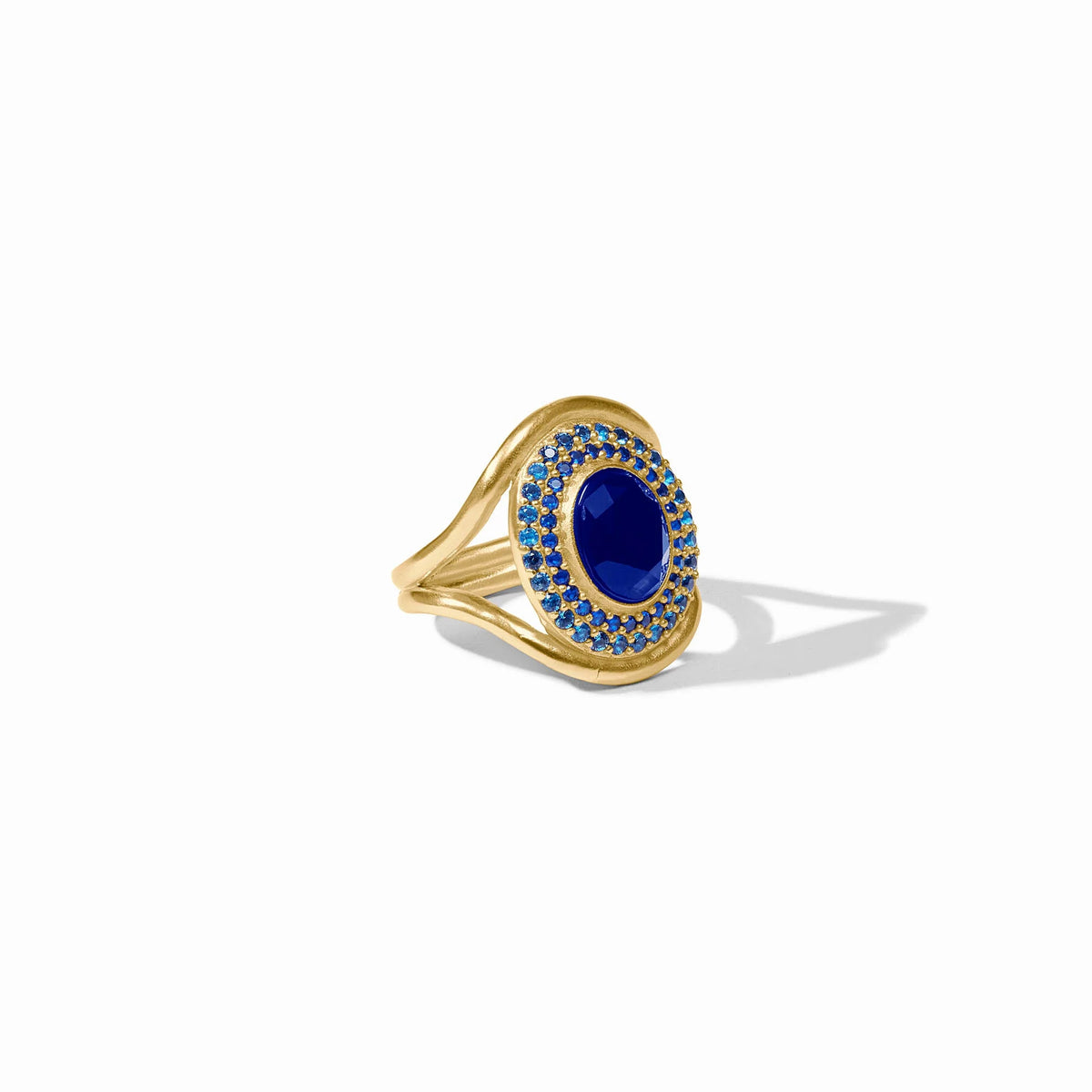 Stardust Statement Ring Iridescent Sapphire Blue