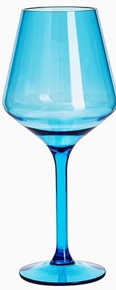 Unbreakable Colored Stemmed Acrylic Wine Glass