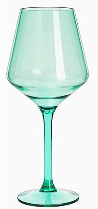 Unbreakable Colored Stemmed Acrylic Wine Glass
