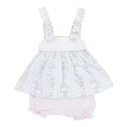 Valerie Bow Strap Bloomer Set
