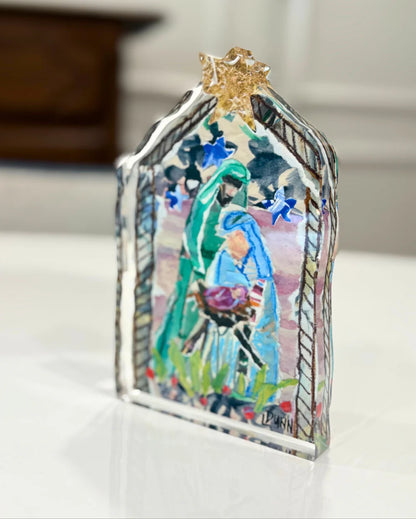 Holy Family Acrylic Free Standing Piece