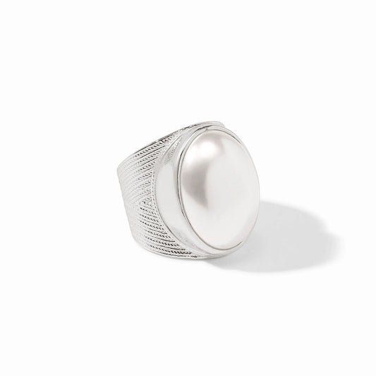 Verona Statement Ring- Pearl/Silver