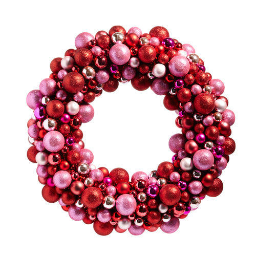 24" Ball Ornament Wreath