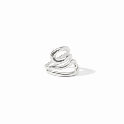 Wave Wrap Ring- Silver