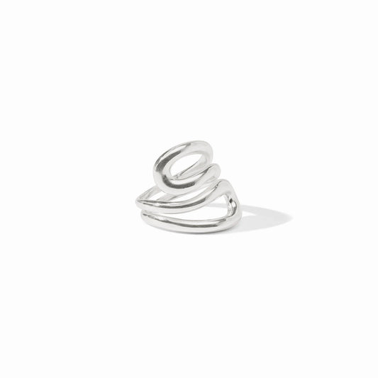 Wave Wrap Ring- Silver