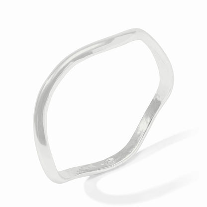 Wave Bangle- Silver