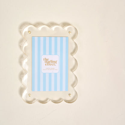 Rectangle Scalloped Acrylic Frame