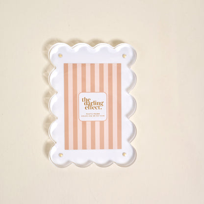 Rectangle Scalloped Acrylic Frame