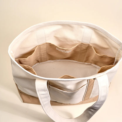 Signature Canvas Tote- Beige
