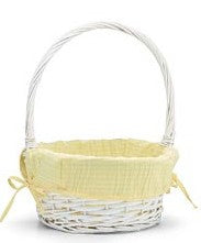 Willow Basket with Fabric Liners