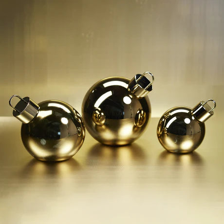 LED Metallic Glass Oversized Ornament Ball