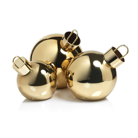 LED Metallic Glass Oversized Ornament Ball
