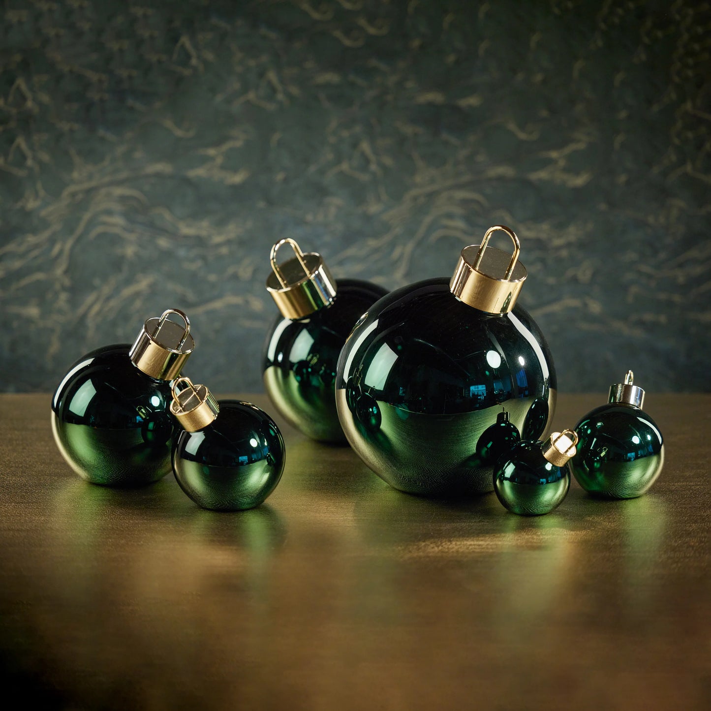 LED Metallic Glass Oversized Ornament Ball