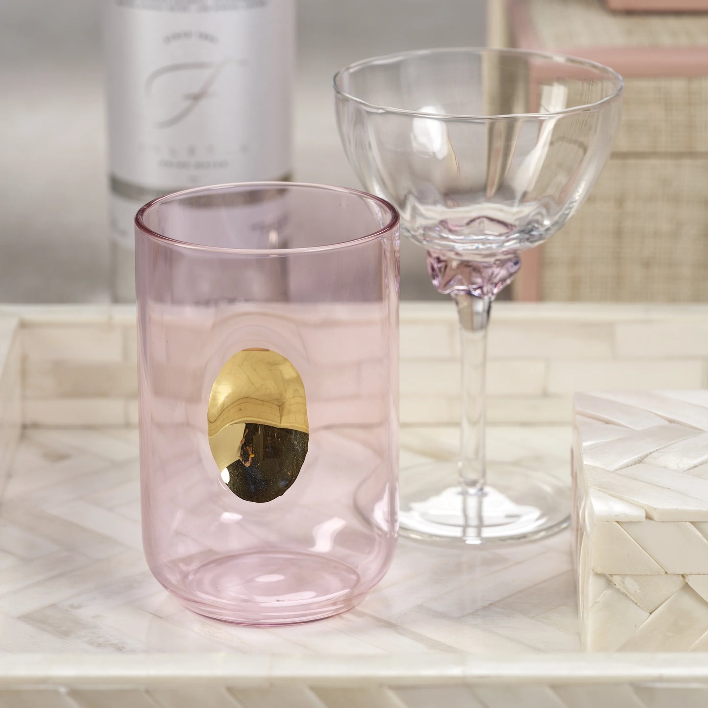 Aperitivo Tumbler with Gold Accent