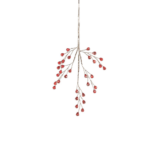 12" Beaded Glass Berry Pick
