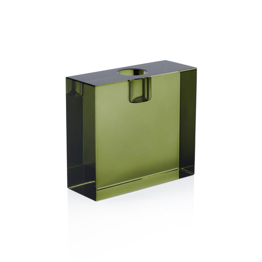 Square Crystal Glass Taper