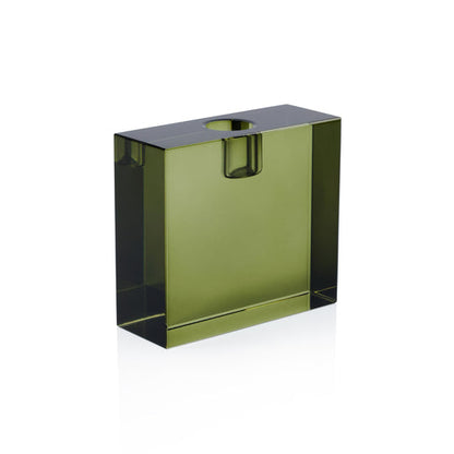 Square Crystal Glass Taper