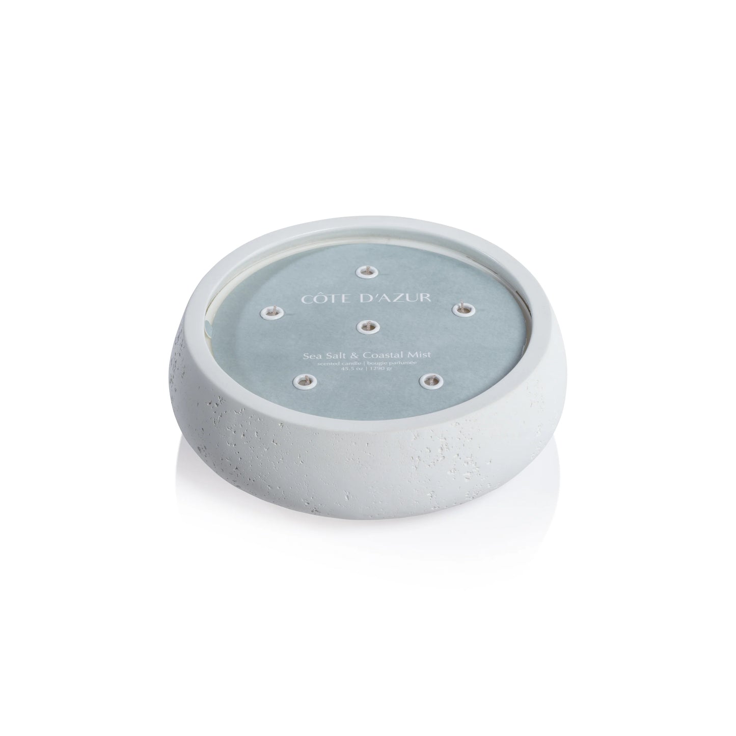 Côte d'Azur White Concrete Scented Candle