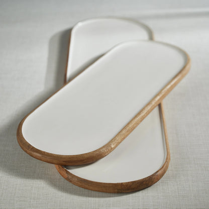 Maresias Mango Wood Oval Serving Tray/Platter