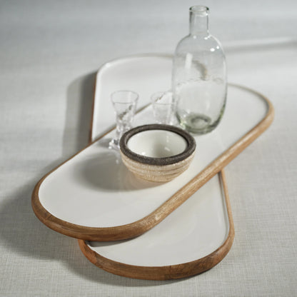 Maresias Mango Wood Oval Serving Tray/Platter