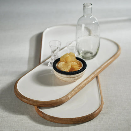 Maresias Mango Wood Oval Serving Tray/Platter