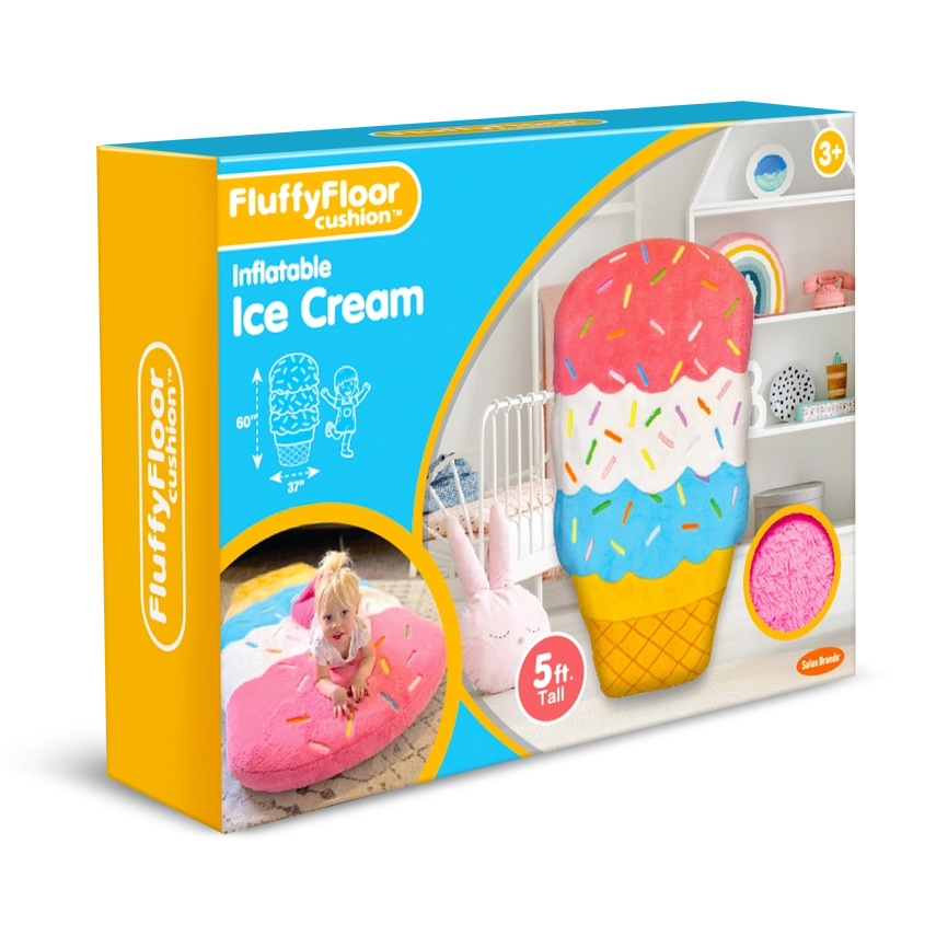 Ice Cream Fluffy Floor Cushion