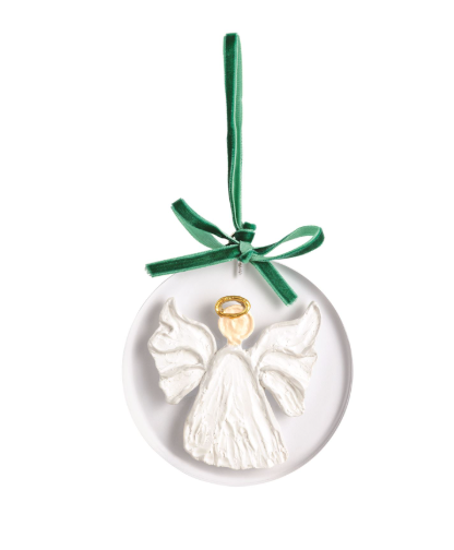 White Christmas Painted Acrylic Ornaments