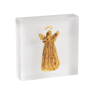 Angel Acrylic Gold Plaque