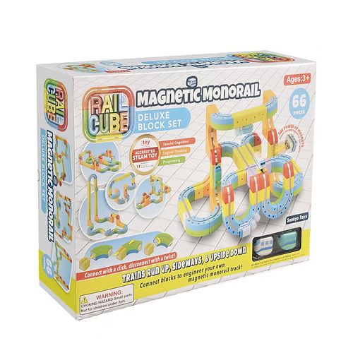 PREORDER: Rail Cube 66 piece Monorail Deluxe Set