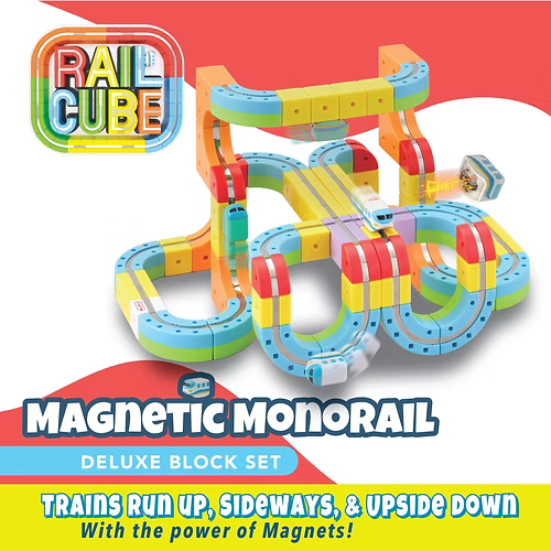 PREORDER: Rail Cube 66 piece Monorail Deluxe Set