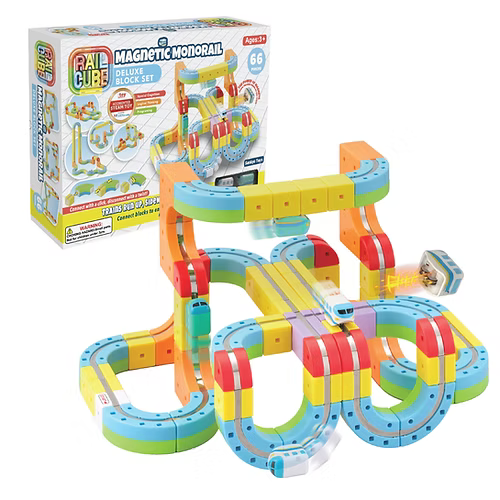 PREORDER: Rail Cube 66 piece Monorail Deluxe Set